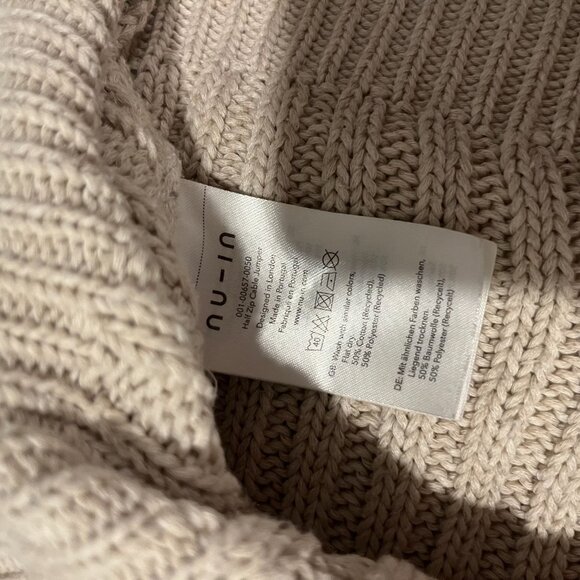 NU-IN Quarter-Zip Cable-Knit Pullover - Picture 6 of 11